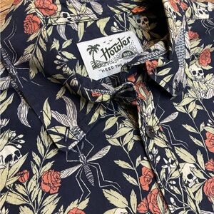 Howler Brothers - Skulls & Begonias Mansfield s/s Shirt - NWOT (RARE)